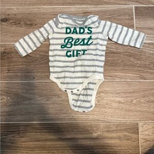 3 for $5 GAP Gray and White Striped Bodysuit